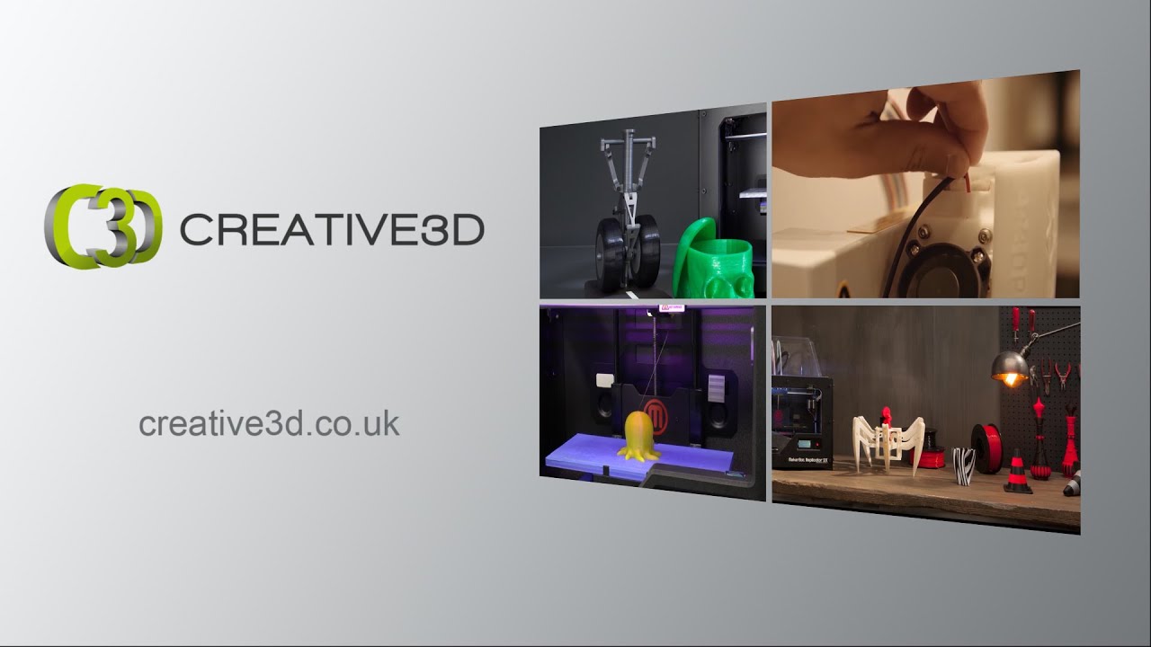 3D Printing In The UK - Creative 3D - YouTube