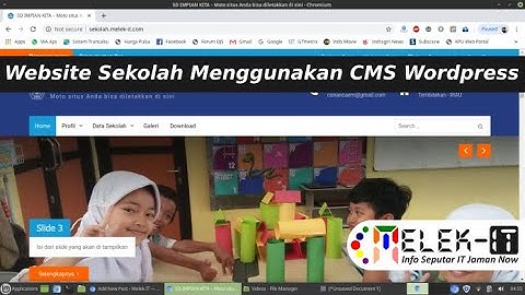 Membuat Website Sekolah Gratis Menggunakan CMS Wordpress - Review