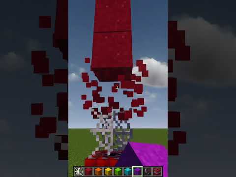 【マイクラ】TNTの上にコンクリートパウダーを置くとやばいらしい #TNT #まいくら #マインクラフト #まいんくらふと #minecraft #shorts