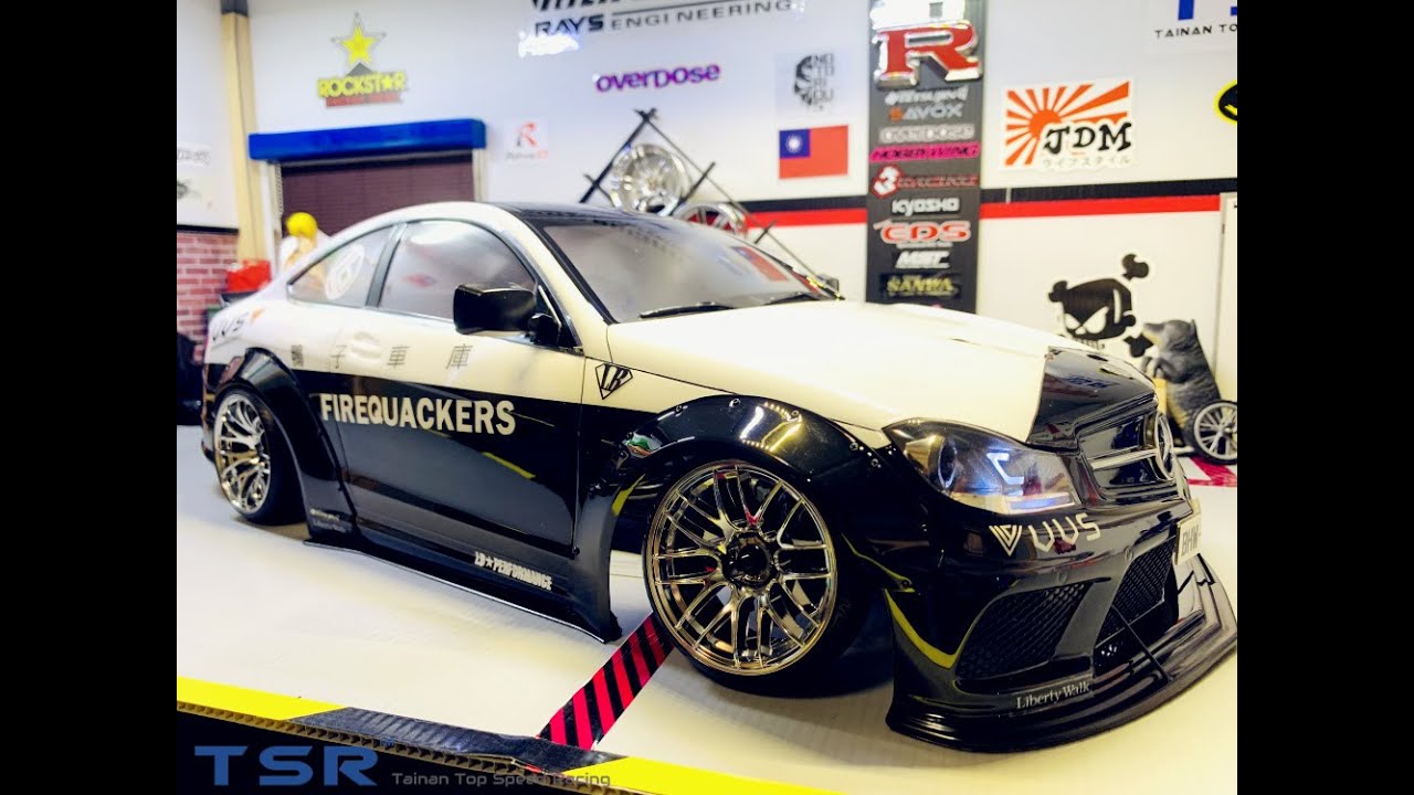 1/10 RC Mercedes-Benz AMG C63 (W204) Liberty Walk Widebody - YouTube