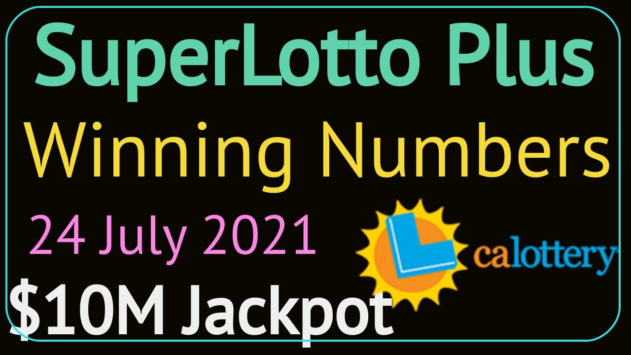 California SuperLotto Plus Winning Numbers Saturday 24 July 2021. Super