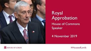 Royal Approbation | Speaker of the House of Commons | House of Lords