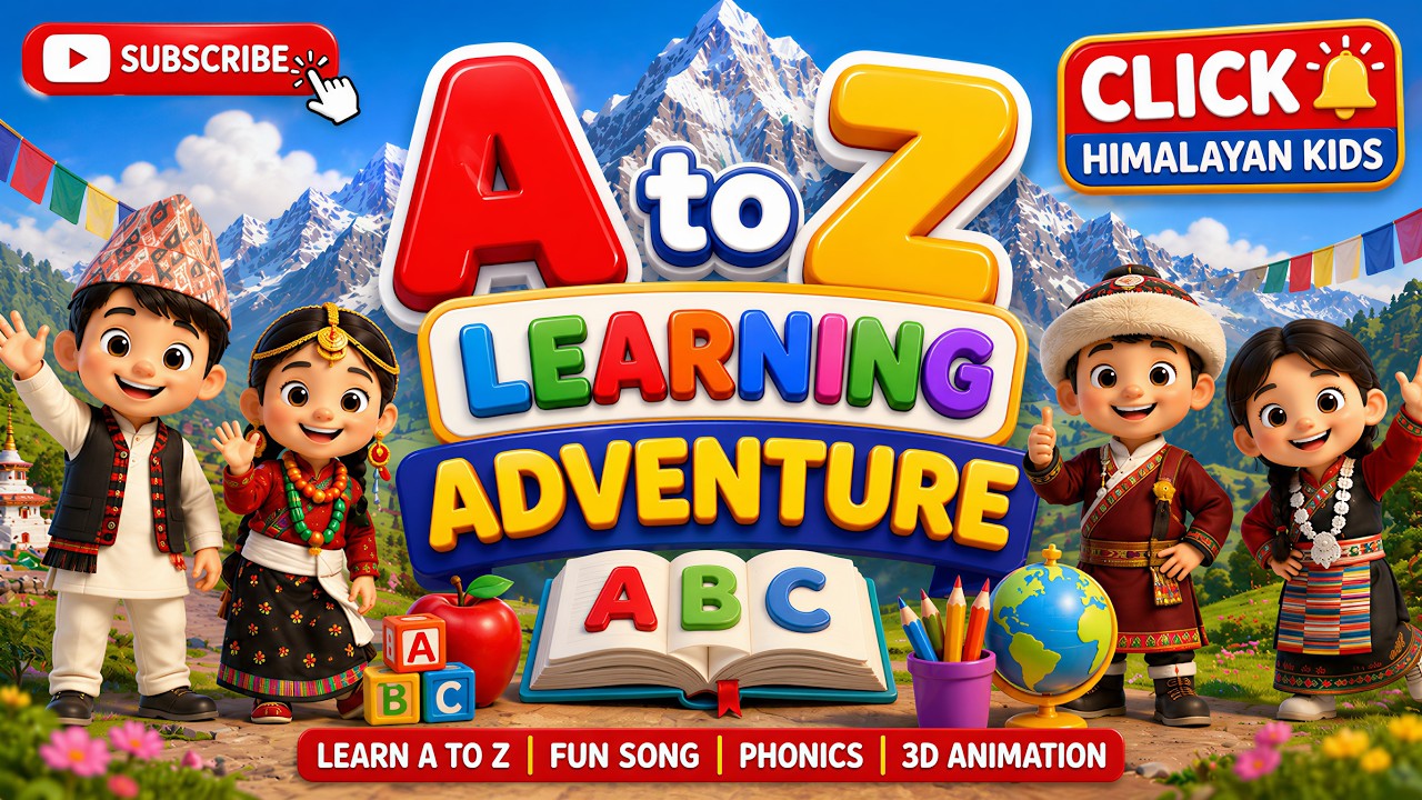 ABCあそび : 国際理解に役立つ 🎵 ABC Learning Adventure Song | A to Z Alphabet Song for Kids