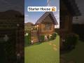 Easy Builds Starter House 🏠 #minecraft