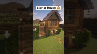 Easy Builds Starter House 🏠 #minecraft