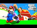 Minecraft Steve steals Mario's Go-Kart!! (GTA 5 Mods)