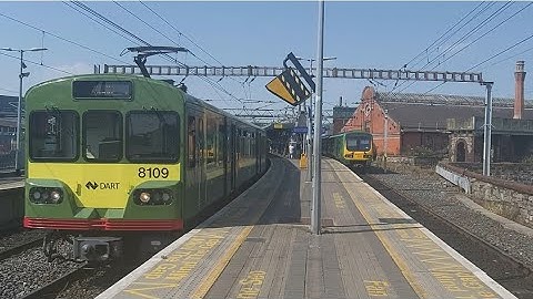 IÉ 8100 Class DART No. 8109 Departs Connolly with Announcement for Maynooth.