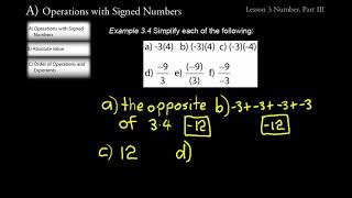 Shormann Algebra 1, Lecture 3