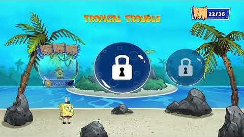 SPONGEBOB PATTY PURSUIT Gameplay Walkthrough Part 8 - Tropical Trouble Levels (Apple Arcade)