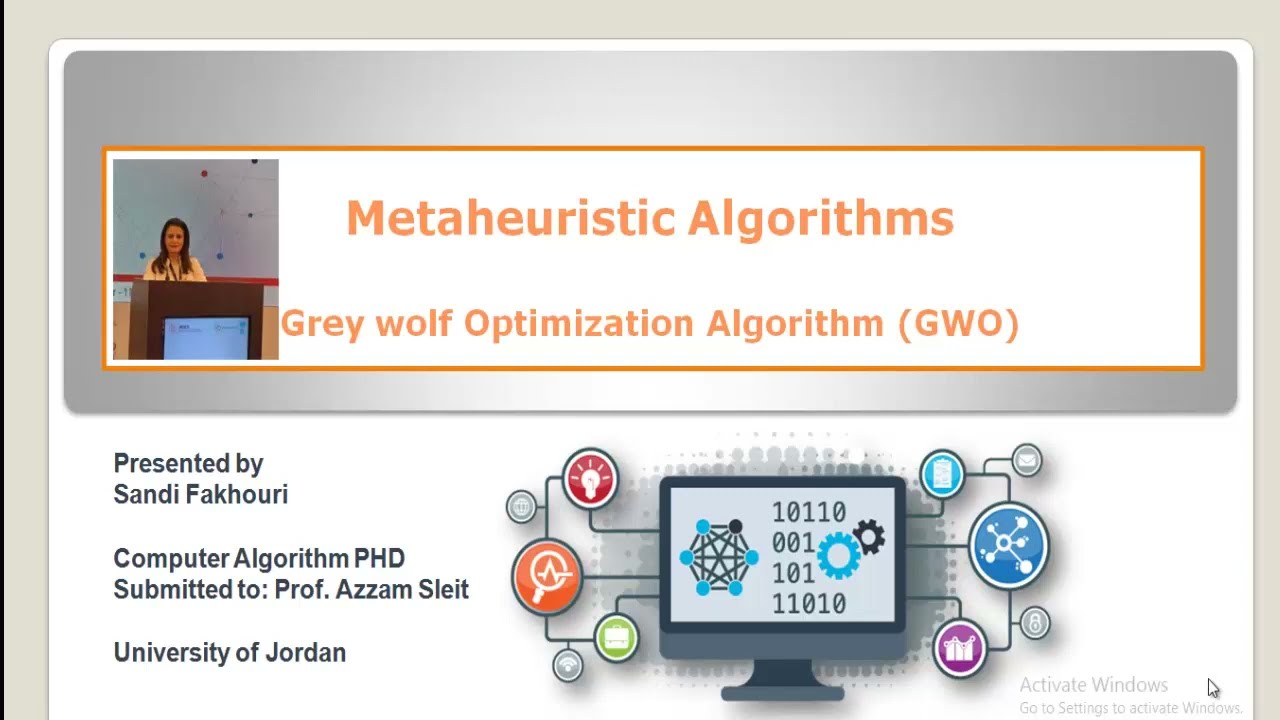 Metaheuristic Algorithms - Grey Wolf Optimization Algorithm