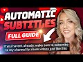 How to add subtitles  captions to youtubes automatically for free 2023