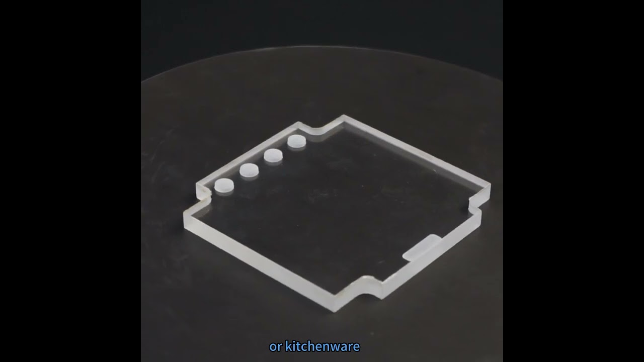 High Quality Clear Laboratory Glassware Perforated Quartz Glass Sheet