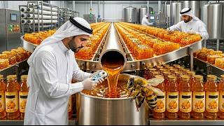 Inside Saudi Arabia’s Mega Desert Honey Farms 🍯 How Premium Sidr Honey Is Harvested