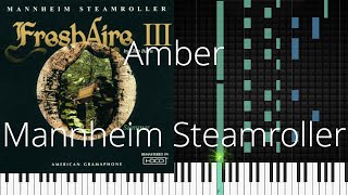 🎹 Amber, Mannheim Steamroller, Synthesia Piano Tutorial