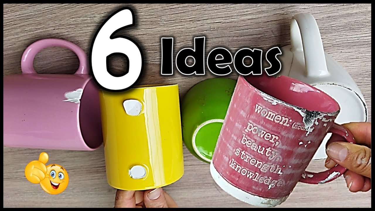 SI TIENES TAZAS ROTAS, ESTAS 6 IDEAS TE AYUDARÁN A REUTILIZARLAS - Crafts with broken cups