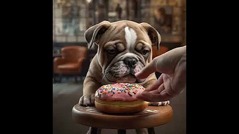He Said 🐶: “My donut. My rules.” 🍩😏 #ai #aidog #dog #donut