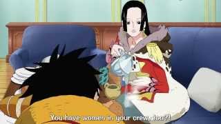 one piece funny moment - boa Hancock finds out about Nami and Robin