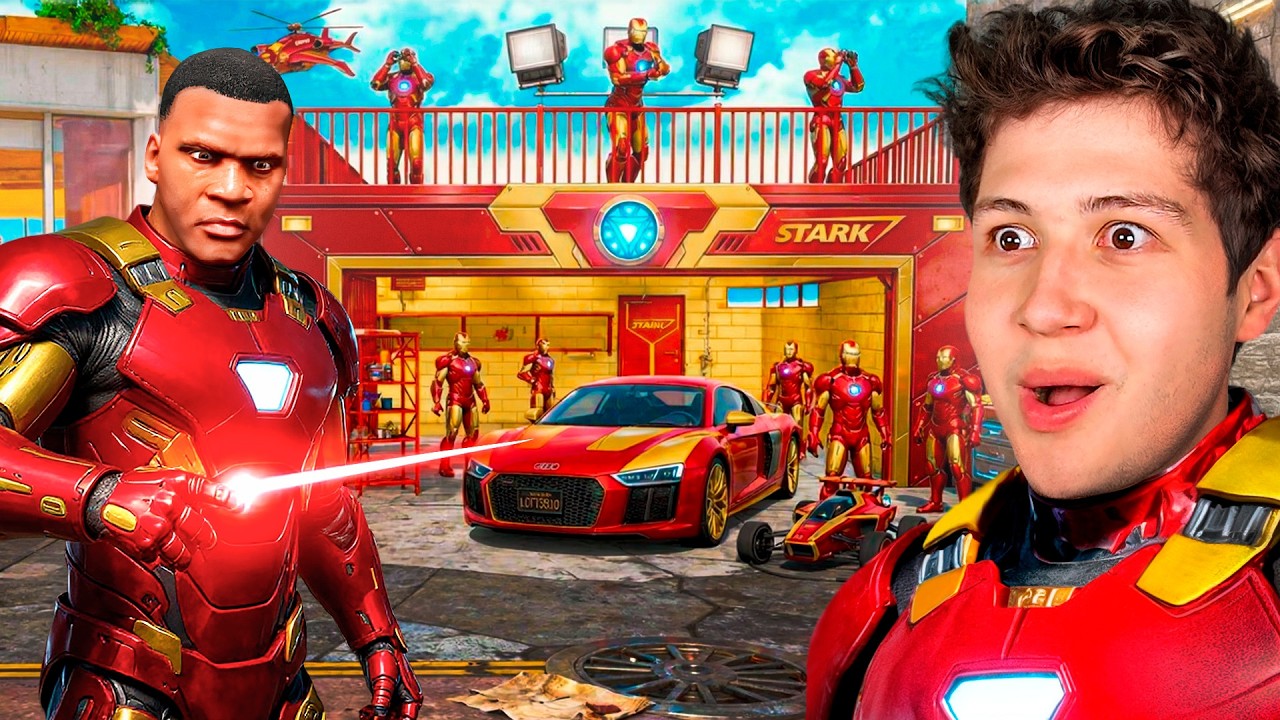 CONVERTÍ la CASA de FRANKLIN en la BASE de IRON MAN en GTA 5! 🦸‍♂️💥 (Mods)
