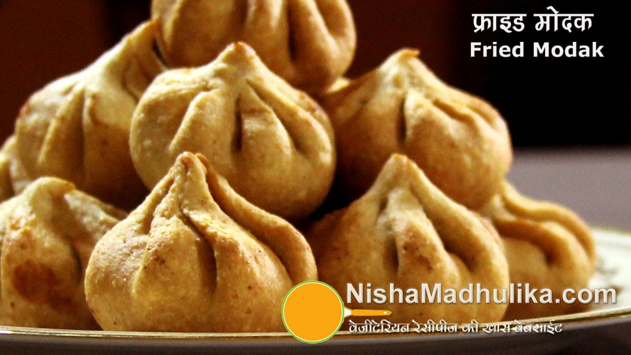 Fried Modak | how to make madak Traditional fried modak - Ganesh Chaturthi Special | Nisha Madhulika | TedhiKheer