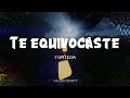 Yuridia -Te equivocaste (Letra/Lyrics)