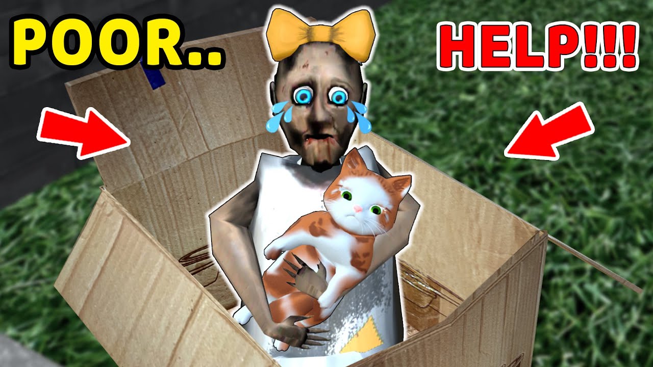 Granny and little Cat vs bad Parents vs sad story - funny horror animation (p.224)