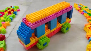 Satisfying DIY Bus ASMR/Building Blocks/block game/lego building fun #asmr#buildingblocks#legoblocks screenshot 3