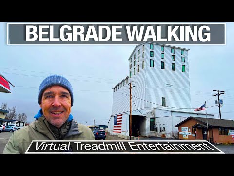 Virtual Walk Through Belgrade, MT - Virtual Walks for Treadmill - 4k City Walks