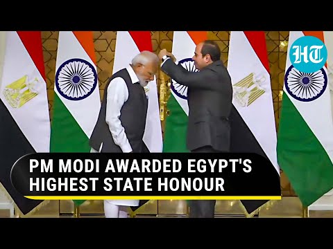 Modi Bows as Egypt Honours Indian PM with 'Order Of The Nile' | Watch Cairo Visit Highlights