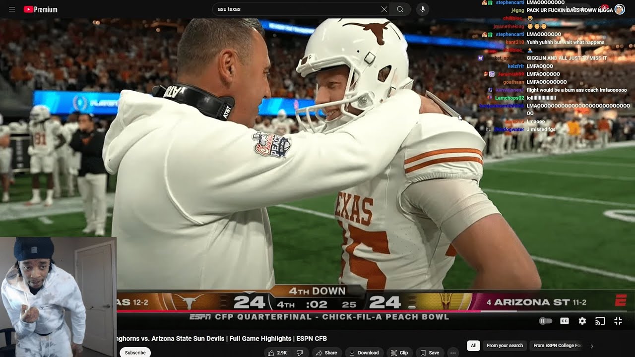 FlightReacts CFP Quarterfinal: Texas Longhorns vs. Arizona State Sun Devils | Full Game Highlights