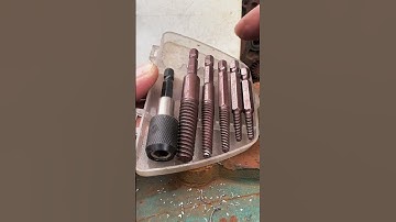 Broken head screw extractor #good tool to share #screw removal tool