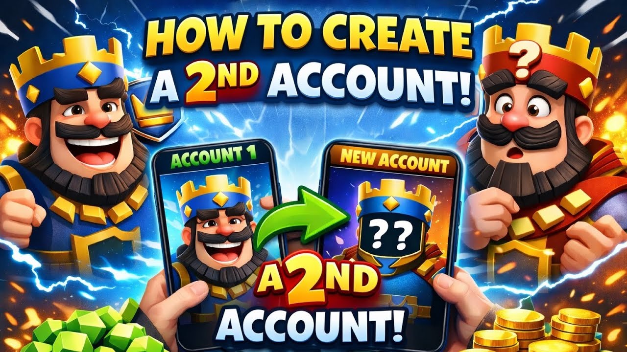 How To Create a Second Account On Clash Royale 