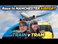 Racing to manchester airport train vs tram ft nickbadley