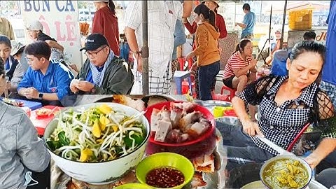 Quán bún cá heo quay luôn đông khách giữa lòng thành phố Châu Đốc/Ăn Ba Miền