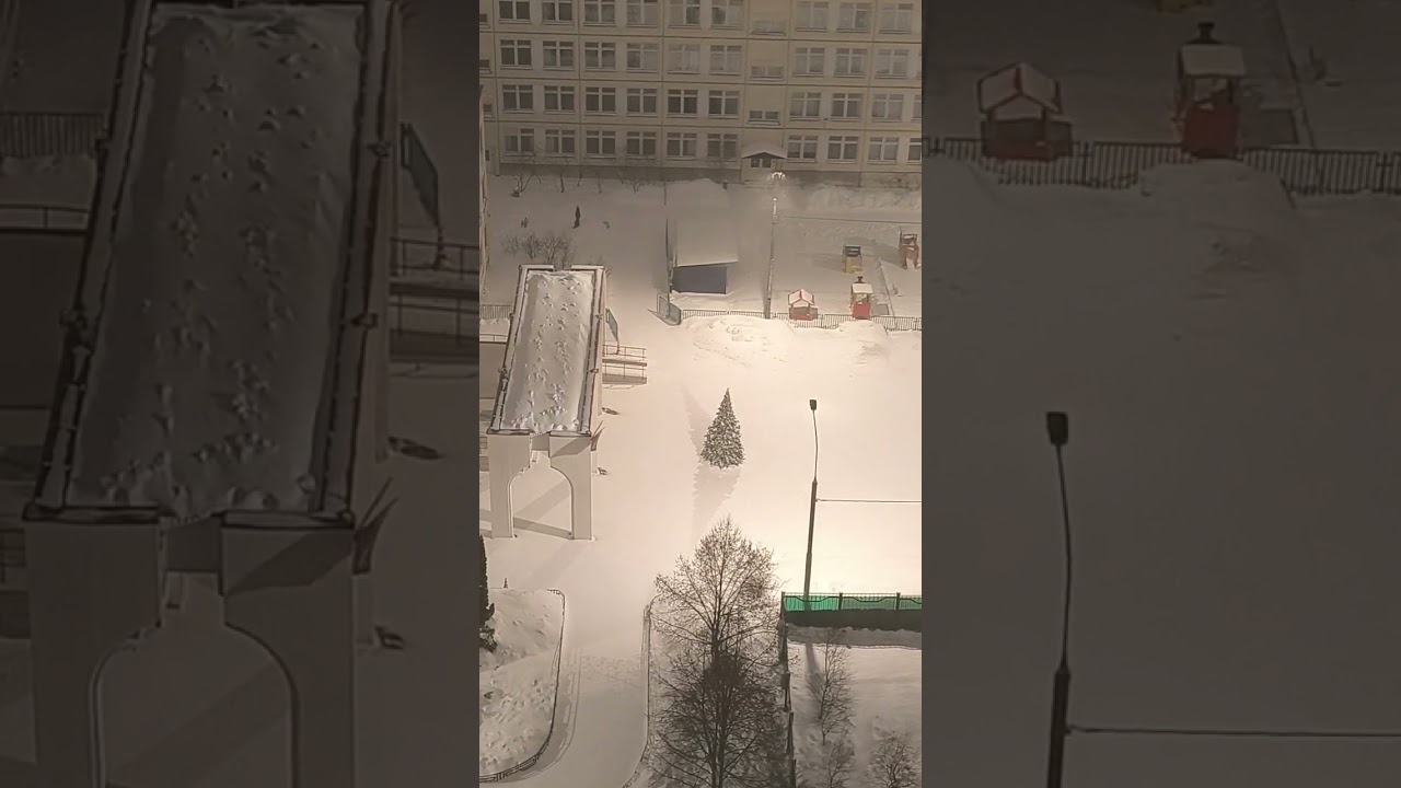 Ночная январская Московская метель!!!