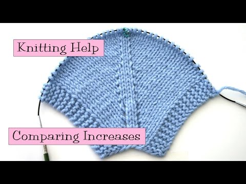 Knitting Help - Comparing Increases