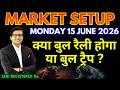 Nifty Prediction Sensex Analysis for Tomorrow MONDAY 15 JUNE 2026 | Nifty 50 Bank Nifty Tomorrow