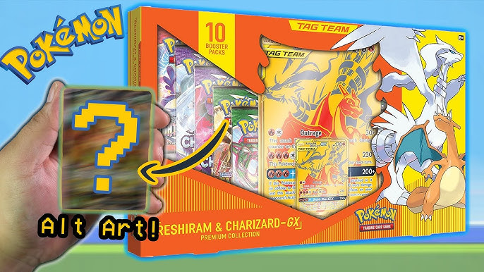 Opening a Pokemon Reshiram & Charizard - GX Premium Collection Box