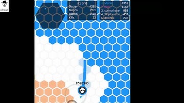 Hexar.io Gameplay | To the 1st place | Compilation #1