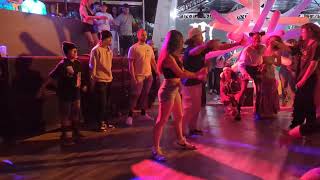 2022-12. monster energy sponsors breakdancer. crowd work 1.  Art Basel. Wynwood Miami, FL