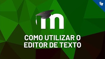 Como utilizar o editor de texto no Moodle (Moodle 3.9) [Libras]