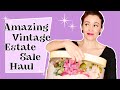 I scored vintage dior  more 1950s finds  vintage estate sale haul