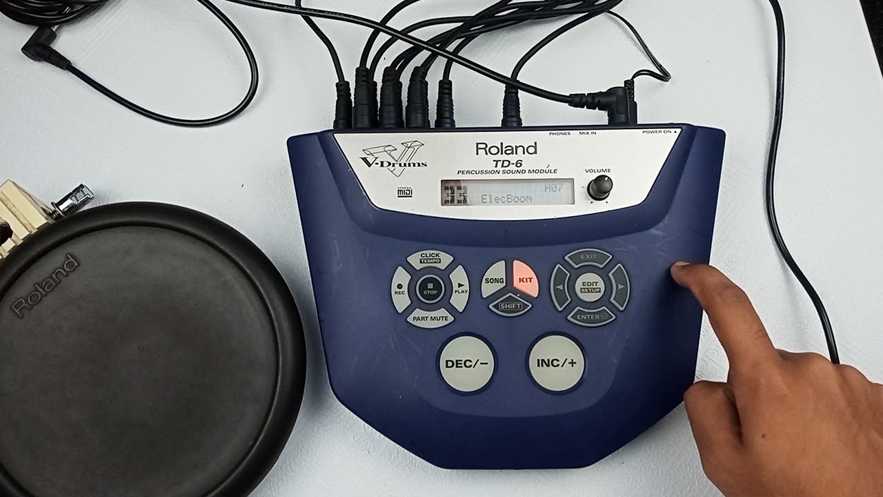 How To Change Tone Volumn Tone Level - ROLAND TD6 - YouTube