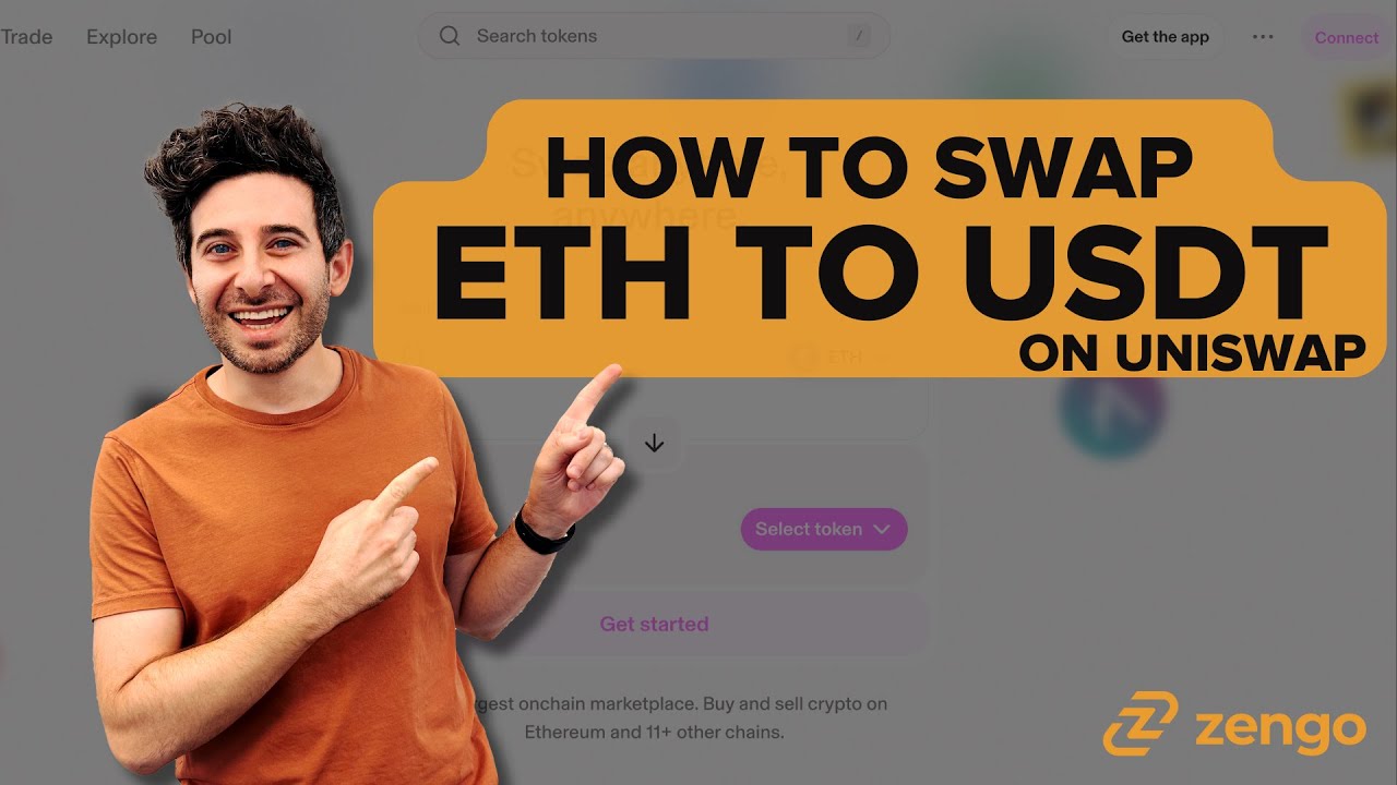 How to swap ETH to USDT on Uniswap with Zengo Wallet - Review
