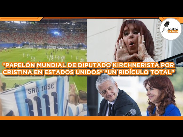 PAPELÓN MUNDIAL DE DIPUTADO KIRCHNERISTA EN ESTADOS UNIDOS EN EL PARTIDO POR CRISTINA: "UN RIDÍCULO"