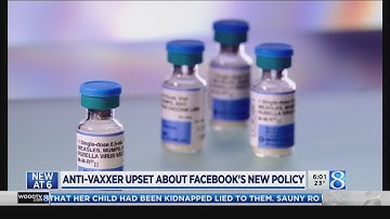 Anti-vaxxer upset about Facebook