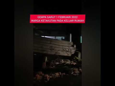 gempa garut hari ini, warga berhamburan keluar rumah karna getaran gempa #shorts