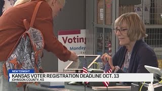 Kansas voters looking to register ahead of Oct. 13 deadline