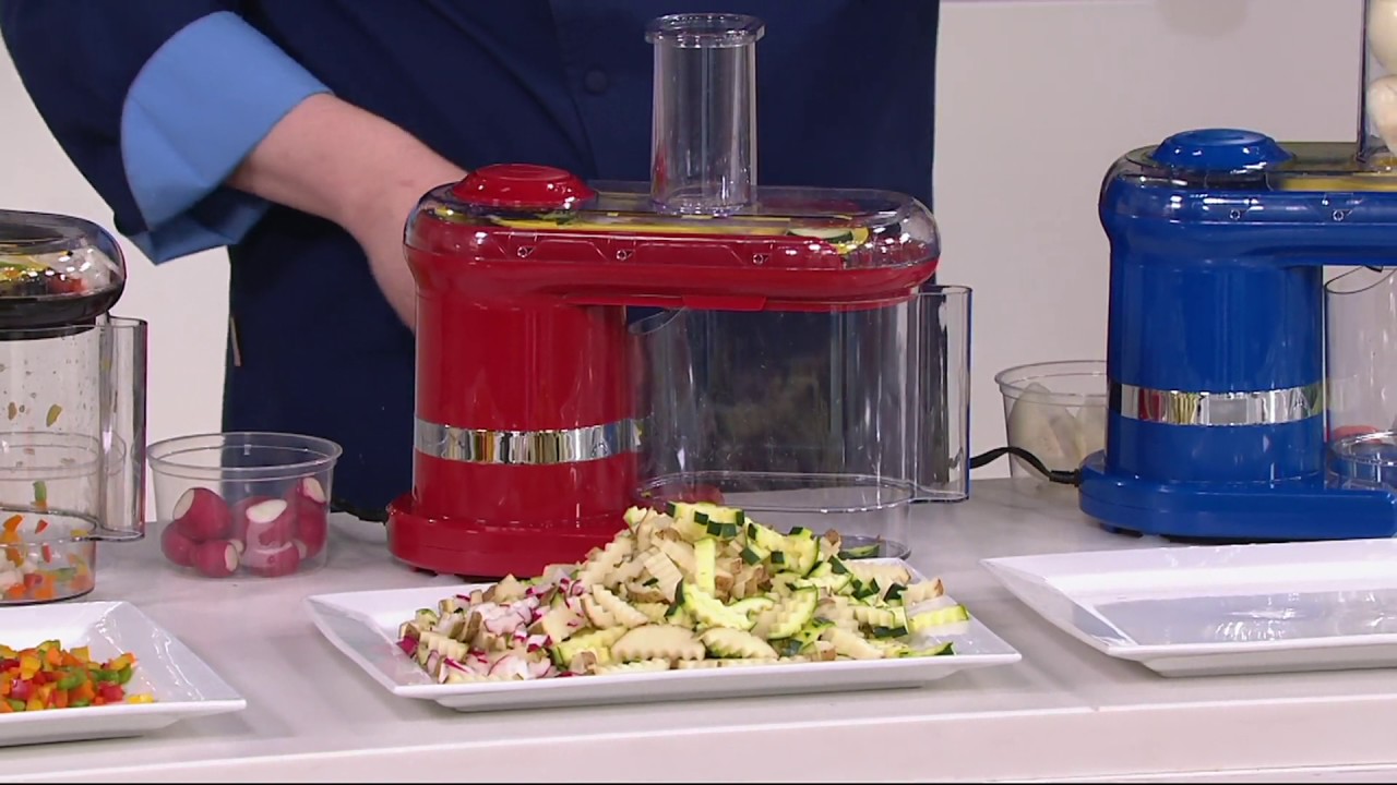 Cook's Essentials Electric Mandoline w/7 Blades & Lid on QVC YouTube