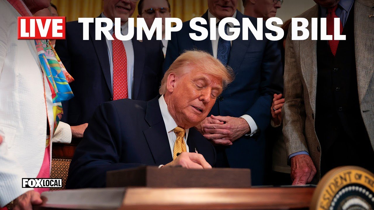 LIVE: President Donald Trump signs bill to reopen government