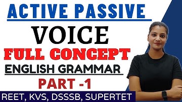 Active and Passive Voice || #englishgrammar #activeandpassivevoice || English Grammar for reet #reet